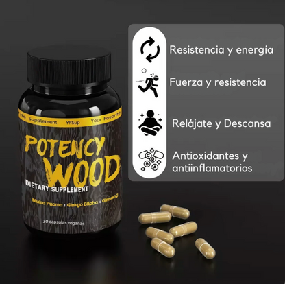 POTENCY WOOD™- El Encendido Natural de Tu Potencia