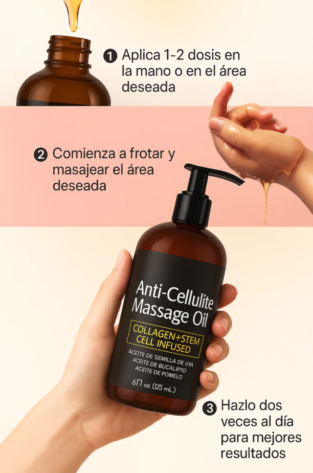 Aceite Anticelulitis Naturea Beauty™: La Fusión de Naturaleza y Ciencia para Tu Contorno.